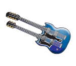 Patina Double Neck Guitar