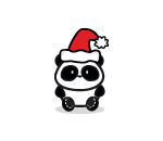 XL Panda Holiday Plushie
