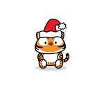 XL Tiger Holiday Plushie