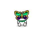 Puppy Mardi Gras Plushie