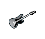 Hoobastanks Electric Silver Guitar
