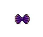 Purple Pleated Bowtie