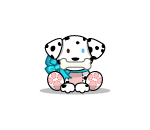 Cute Christmas Dalmatian Puppy Plushie