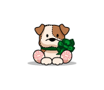 Cute Christmas Bull Dog Puppy Plushie