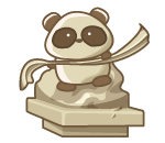 Grecian Panda Statue