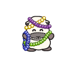 Mardi Gra-ed Plushie