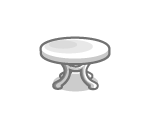 White Iron Table