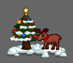 Nosy Christmas Reindeer