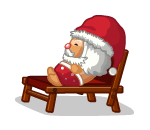 Sun Tanning Santa Plushie