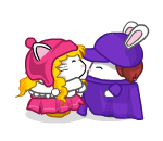 New Year Kissing Plushies