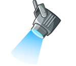 Outdoor Blue Spotlight