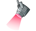 Outdoor Red Spotlight