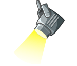 Outdoor Yellow Spotlight