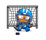 Determined Hockey Goalie