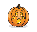 Spooked Jack-o-Lantern