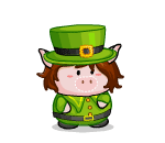 Cute Jigging Leprechaun