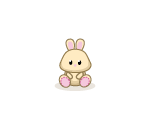 Springy Beige Baby Bunny