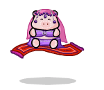 Nadira on Her Flying Carpet