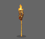Rurutu Tiki Torch