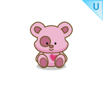 Raspberry Teddy Bear Plushie