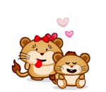 Mother Lioness with Cub