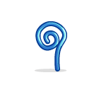 Small Blue Twisty Coral