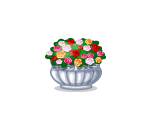 Rose Filled Stone Planter