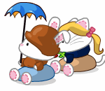 Georgiana and Elizabeth Enjoying the View