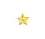 Golden Star Topper