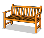 Maple Wood Bench