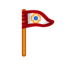 Crested Pennant Flag