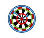Colorful Dartboard