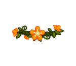 Orange Flower Garland