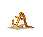 Golden Ship Anchor