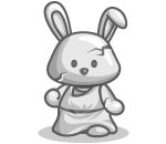 Grecian Bunny Statue