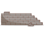 Clay Brick Wall