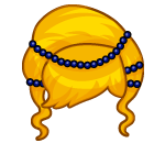 Orange Lapis Lazuli Up-do Wig