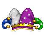 Mardi Gras Clown Cap