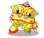 Yellow Chinese Lion