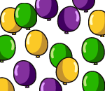 Mardi Gras Balloon Drop