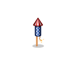 Patriotic Bottle Rocket