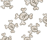 Falling Skulls and Crossbones