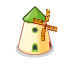 Mini Golf  Green Windmill