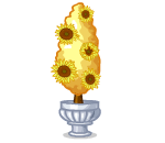 Blossoming Golden Topiary