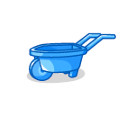 Baby Blue Wheelbarrow
