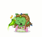 Nora Singing with a Peridot Bird