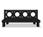 Fancy Iron Bench