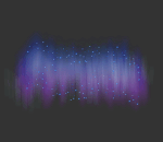 Blue and Purple Aurora Borealis