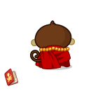 Kalsang the Monk Walking Away