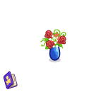 Smokin Red Flower Vase